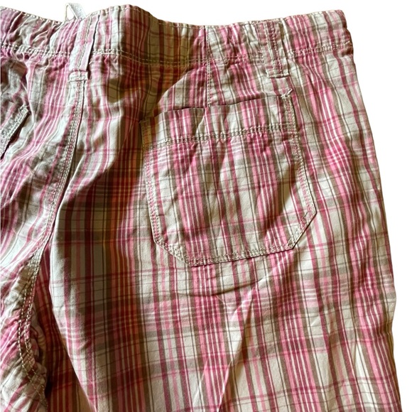 French Cuff Plaid Bermuda Shorts Size 10 - Picture 4 of 6